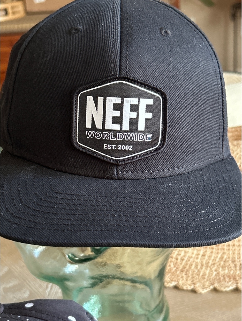 Black Neff ball cap adjustable 100% cotton